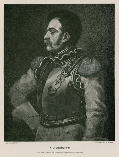 Een karabijnschutter door Theodore Gericault