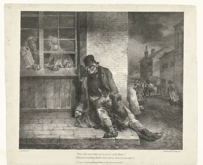 Bedelaar door Theodore Gericault