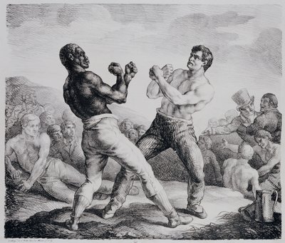 Boksers, 1818 door Theodore Gericault