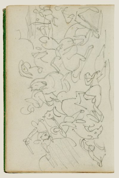 Cavaleriegevecht door Theodore Gericault