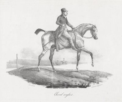 Engels paard (An English Horse) door Theodore Gericault