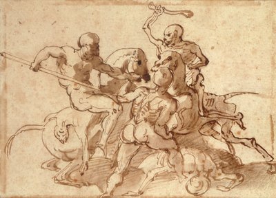 Gevecht met de dood door Theodore Gericault