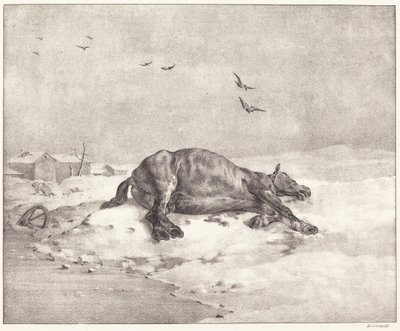 Dood paard door Theodore Gericault