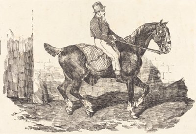 Koetsier te paard door Theodore Gericault