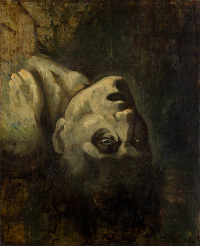 Het hoofd van een verdronken man door Theodore Gericault