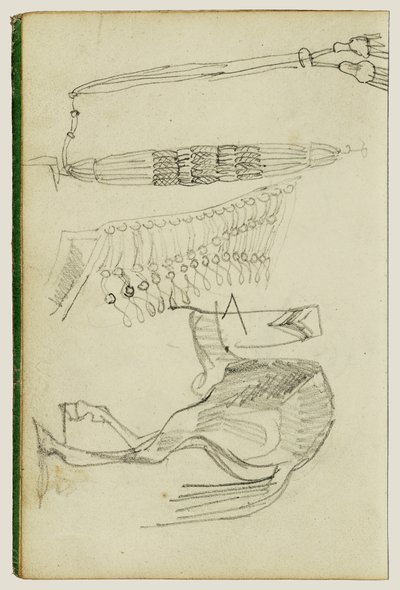 Paardenstudies en kwastjes door Theodore Gericault