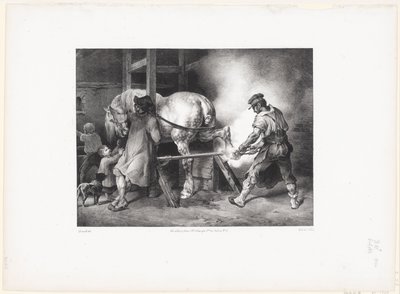 Le Maréchal flamand (De Vlaamse smid) door Theodore Gericault