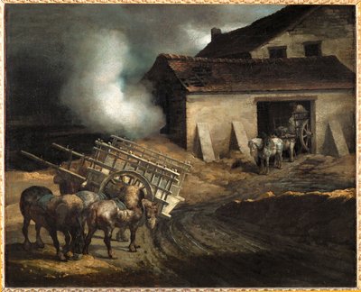 De vier a platre. De gipsoven ... door Theodore Gericault