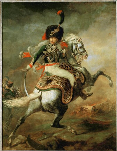 Officier van de keizerlijke garde te paard ... door Theodore Gericault