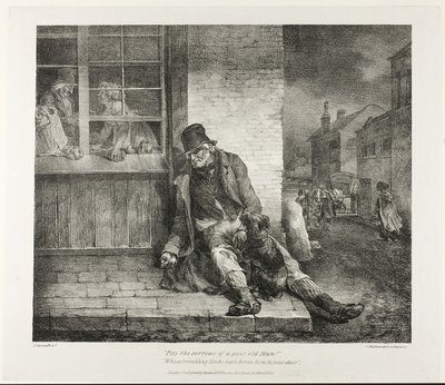 Heb medelijden met de ellende van een arme oude man!... 1821 door Theodore Gericault