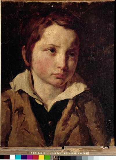 Portret van een jonge jongen, waarschijnlijk Olivier Bro door Theodore Gericault
