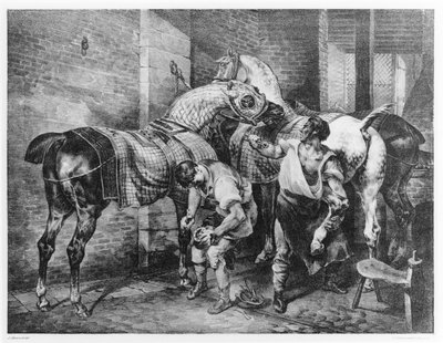 De Engelse hoefsmid door Theodore Gericault