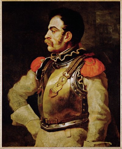 Un carabinier- een karabijnier, een Italiaanse politieagent ... door Theodore Gericault