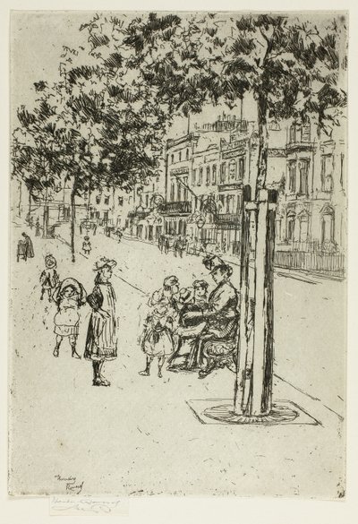 Chelsea Kinderen, Chelsea Embankment door Theodore Roussel