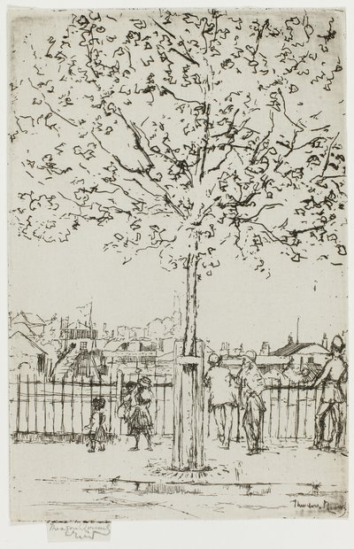 Chelsea Embankment, juni, 17.00 uur, 1889 door Theodore Roussel