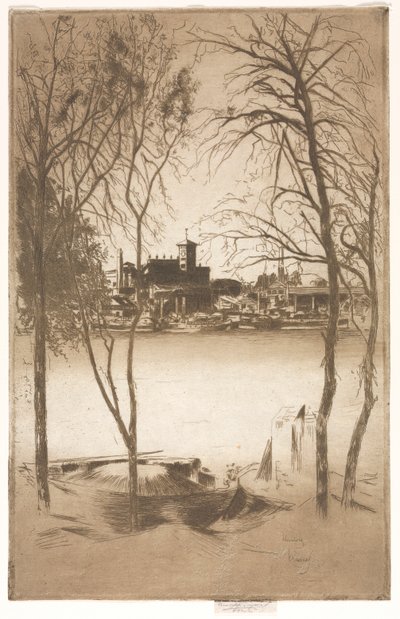 Laburnums en Battersea door Theodore Roussel