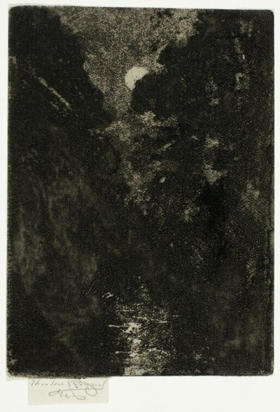 Bomen in Maanlicht door Theodore Roussel