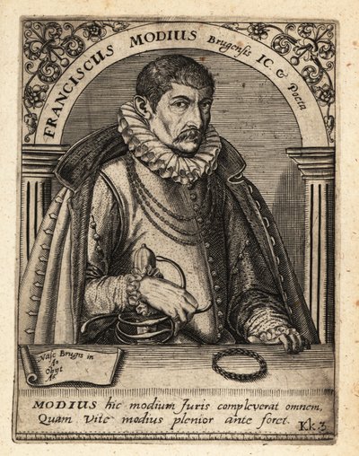 Francois Modius, Vlaamse jurist en humanist door Theodore de Bry