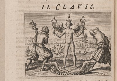 Illustratie voor Tripvs avrevs, hoc est, Tres tractatvs chymici selectissimi door Theodore de Bry