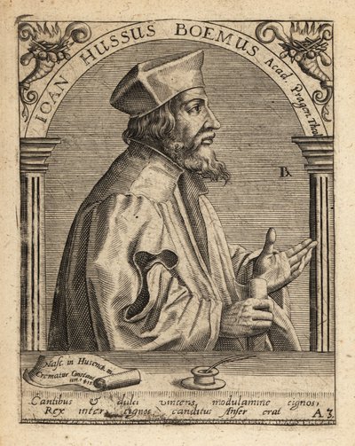Jan Hus door Theodore de Bry
