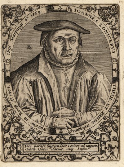 Johann Lonitzer door Theodore de Bry