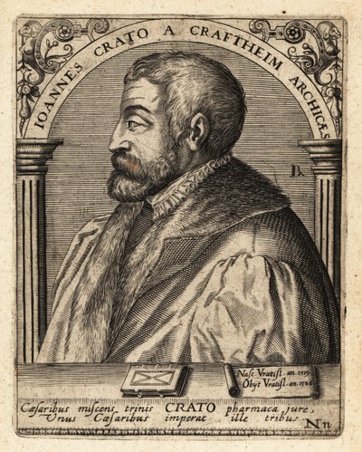 Johannes Crato von Krafftheim door Theodore de Bry