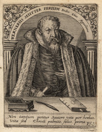 Werner Seuter door Theodore de Bry
