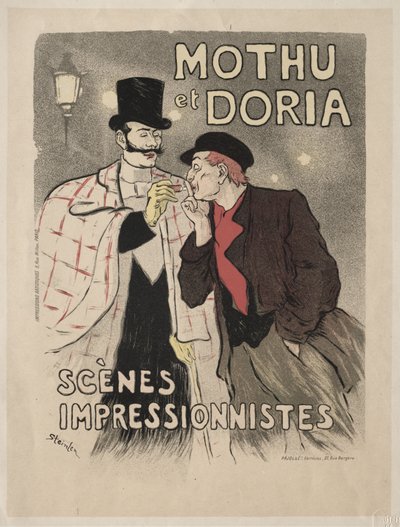 Mothu en Doria - Impressionistische scènes door Théophile Alexandre Steinlen