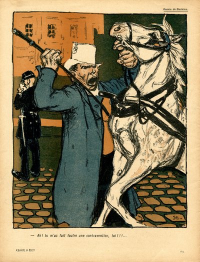 Het Boterbord, Satirisch in Kleuren door Théophile Alexandre Steinlen