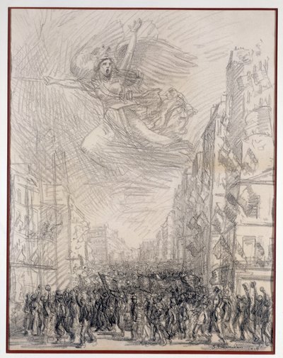 Overwinning of Marseillaise allegorie door Théophile Alexandre Steinlen