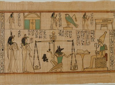 De begrafenispapyrus van de zanger van Amon Nany, ca. 1050 v.Chr. door Third Intermediate Period Egyptian