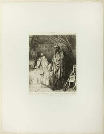 Heb je vannacht gebeden, Desdemona, plaat twaalf uit Othello door Théodore Chassériau