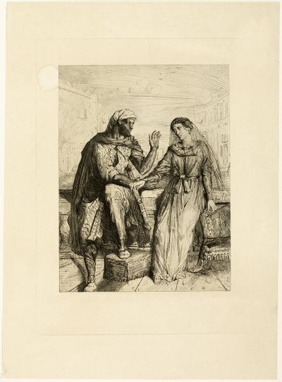 Ze bedankte me, plaat twee uit Othello door Théodore Chassériau