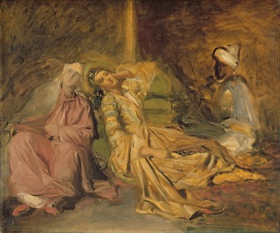 Studie voor het Interieur van een Harem door Théodore Chassériau