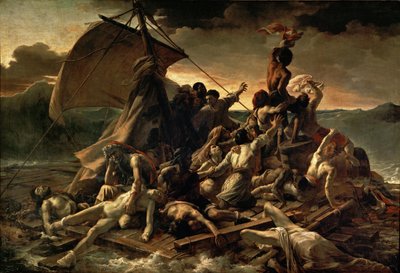 Frans:  Le Radeau de La Méduse Het vlot van de Medusa door Theodore Gericault