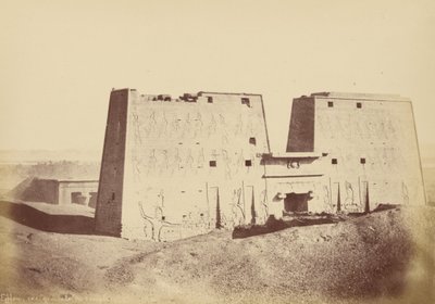 Overzicht van de Tempel van Edfu door Théodule Devéria
