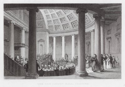 Het Nieuwe Provinciehuis, Chester (gravure) door Thomas (after) Allom