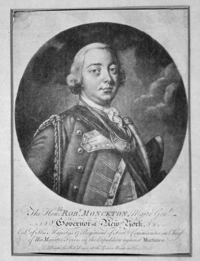 Generaal-majoor Robert Monckton door Thomas (after) Hudson