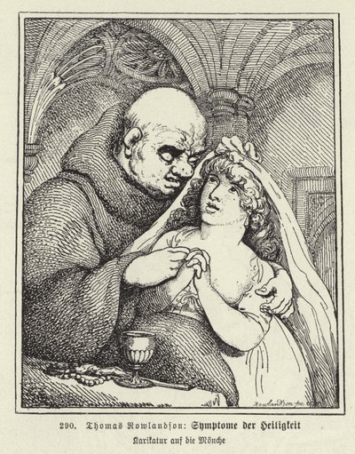 Symptomen van heiligheid (litho) door Thomas (after) Rowlandson