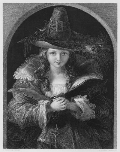De Chapeau De Brigand, van het schilderij in de Vernon Gallery door Thomas (after) Uwins