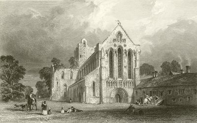 Llanercost Priory, Cumberland door Thomas Allom