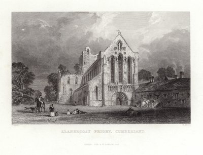 Llanercost Priory in Cumberland door Thomas Allom