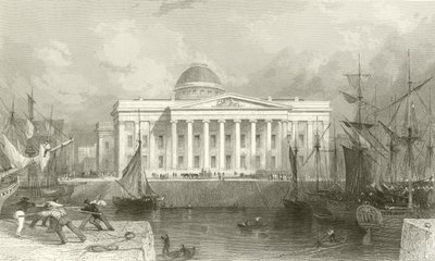 Het Nieuwe Douanehuis, Liverpool door Thomas Allom