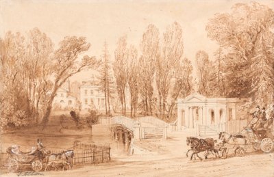 Thorncroft, nabij Leatherhead door Thomas Allom