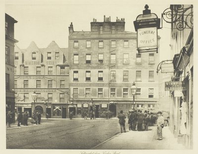 Saltmarket vanaf London Street door Thomas Annan