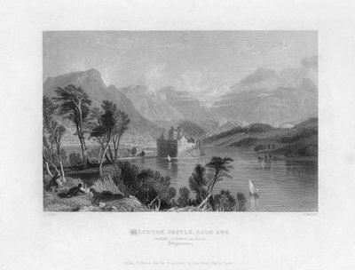 Kilchurn Castle, Loch Awe, kijkend naar Dalmally, Argyleshire door Thomas Barber