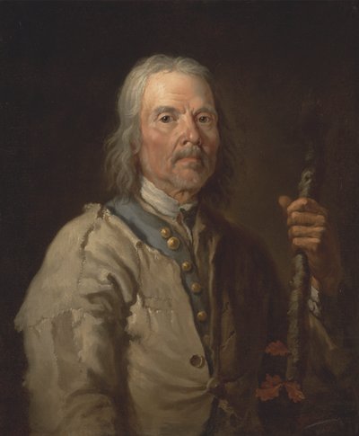 Man met een staf door Thomas Barker