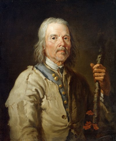 Man met een staf door Thomas Barker of Bath