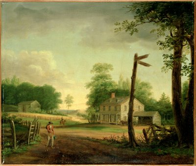 Wegherberg op route naar Philadelphia door Thomas Birch