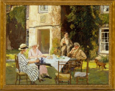 The tea party door Thomas Cantrell Dugdale